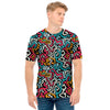 Abstract Funky Pattern Print Men's T-Shirt