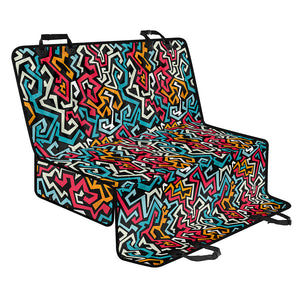 Abstract Funky Pattern Print Pet Car Back Seat Cover