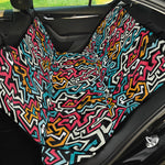 Abstract Funky Pattern Print Pet Car Back Seat Cover