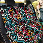 Abstract Funky Pattern Print Pet Car Back Seat Cover