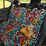 Abstract Funky Pattern Print Pet Car Back Seat Cover