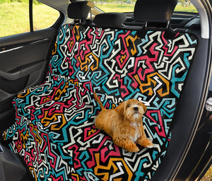 Abstract Funky Pattern Print Pet Car Back Seat Cover