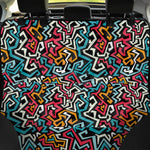 Abstract Funky Pattern Print Pet Car Back Seat Cover