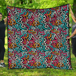 Abstract Funky Pattern Print Quilt