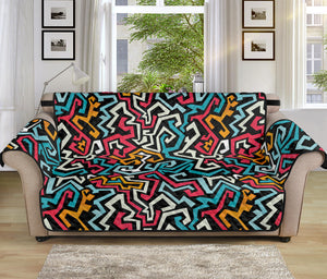 Abstract Funky Pattern Print Sofa Protector