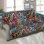 Abstract Funky Pattern Print Sofa Protector