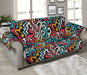 Abstract Funky Pattern Print Sofa Protector