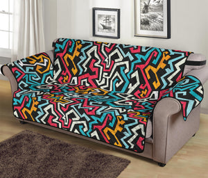 Abstract Funky Pattern Print Sofa Protector