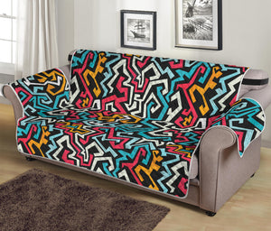 Abstract Funky Pattern Print Sofa Protector