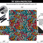 Abstract Funky Pattern Print Sofa Protector