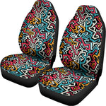 Abstract Funky Pattern Print Universal Fit Car Seat Covers