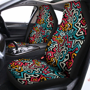 Abstract Funky Pattern Print Universal Fit Car Seat Covers