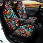 Abstract Funky Pattern Print Universal Fit Car Seat Covers