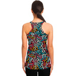 Abstract Funky Pattern Print Women's Racerback Tank Top