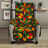 Abstract Geometric Reggae Pattern Print Armchair Protector