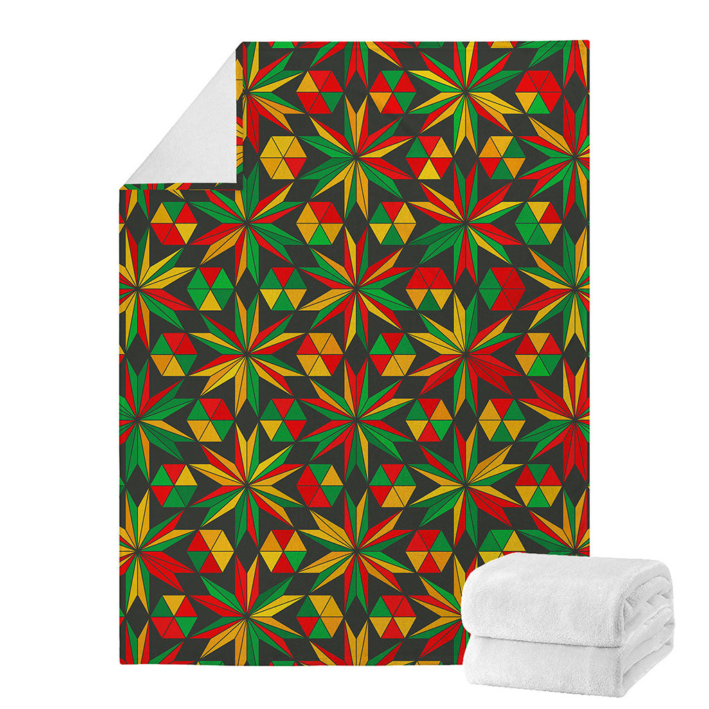 Abstract Geometric Reggae Pattern Print Blanket