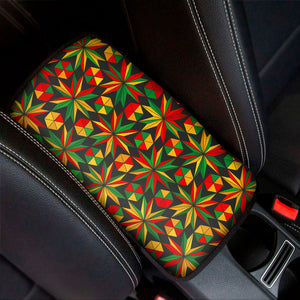 Abstract Geometric Reggae Pattern Print Car Center Console Cover