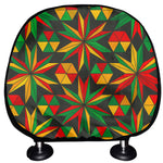 Abstract Geometric Reggae Pattern Print Car Headrest Covers