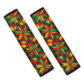 Abstract Geometric Reggae Pattern Print Car Seat Belt Covers