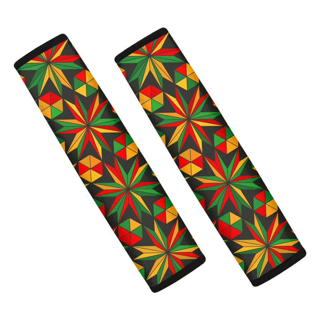 Abstract Geometric Reggae Pattern Print Car Seat Belt Covers