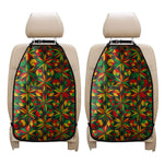 Abstract Geometric Reggae Pattern Print Car Seat Organizers