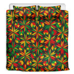 Abstract Geometric Reggae Pattern Print Duvet Cover Bedding Set