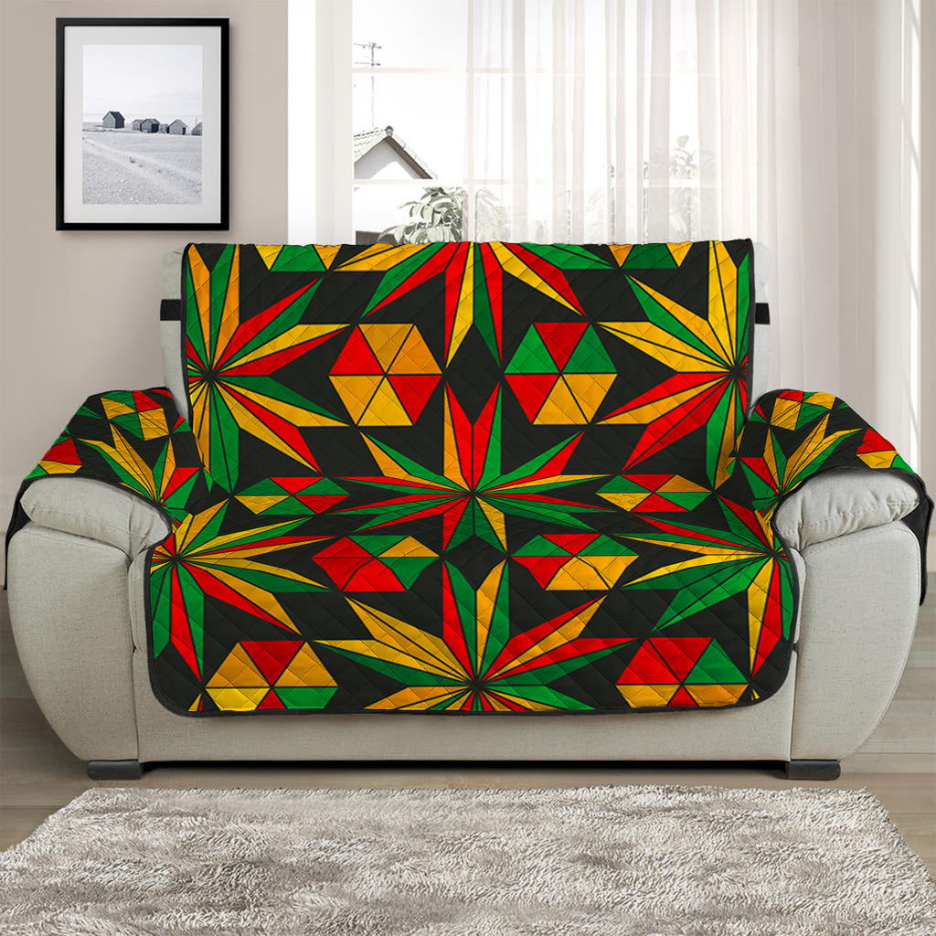 Abstract Geometric Reggae Pattern Print Half Sofa Protector