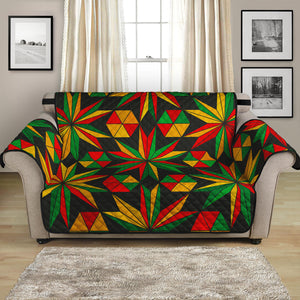 Abstract Geometric Reggae Pattern Print Loveseat Protector