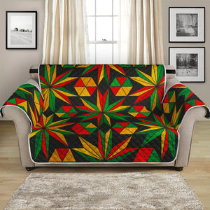 Abstract Geometric Reggae Pattern Print Loveseat Protector