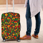 Abstract Geometric Reggae Pattern Print Luggage Cover GearFrost