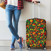 Abstract Geometric Reggae Pattern Print Luggage Cover GearFrost