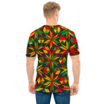 Abstract Geometric Reggae Pattern Print Men's T-Shirt