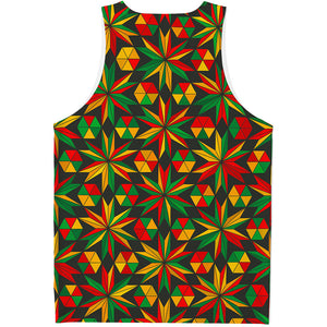 Abstract Geometric Reggae Pattern Print Men's Tank Top