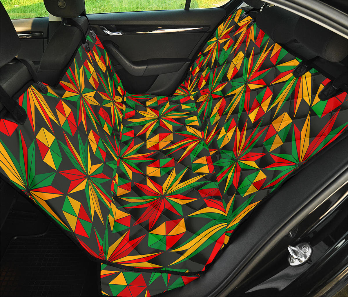 Abstract Geometric Reggae Pattern Print Pet Car Back Seat Cover