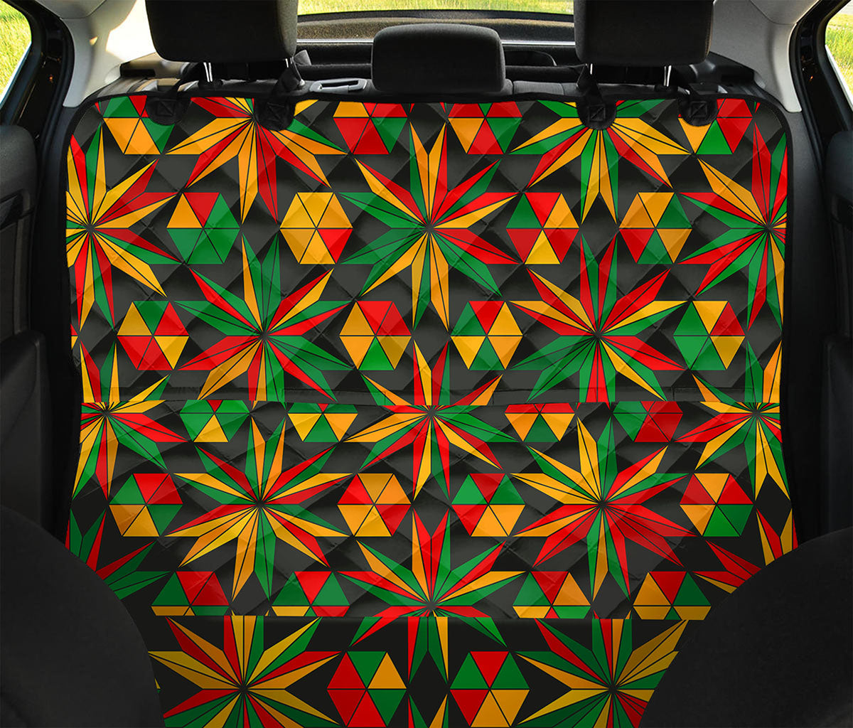 Abstract Geometric Reggae Pattern Print Pet Car Back Seat Cover