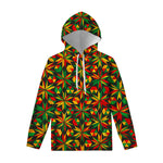 Abstract Geometric Reggae Pattern Print Pullover Hoodie