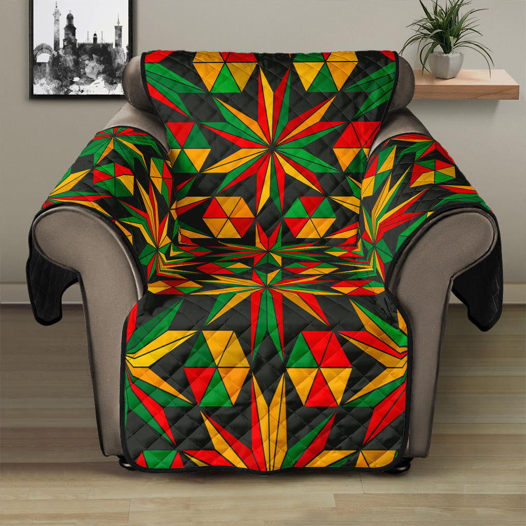 Abstract Geometric Reggae Pattern Print Recliner Protector