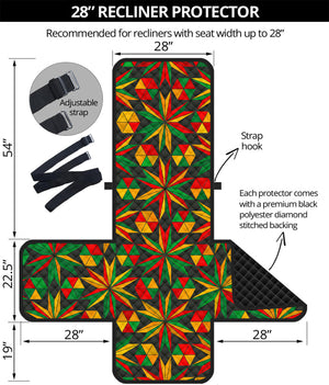 Abstract Geometric Reggae Pattern Print Recliner Protector