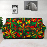 Abstract Geometric Reggae Pattern Print Sofa Cover