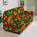 Abstract Geometric Reggae Pattern Print Sofa Cover
