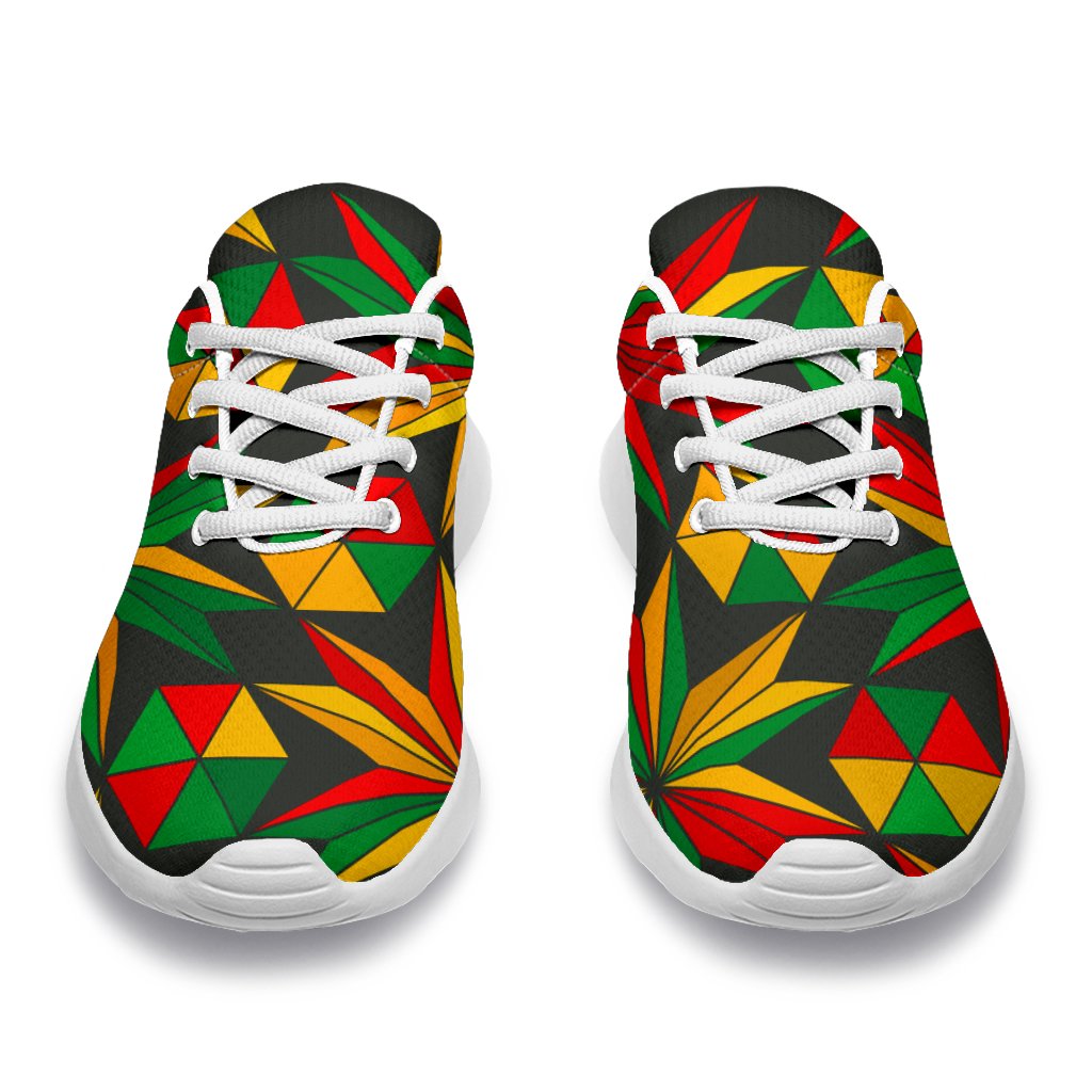 Abstract Geometric Reggae Pattern Print Sport Shoes GearFrost