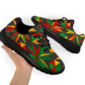 Abstract Geometric Reggae Pattern Print Sport Shoes GearFrost