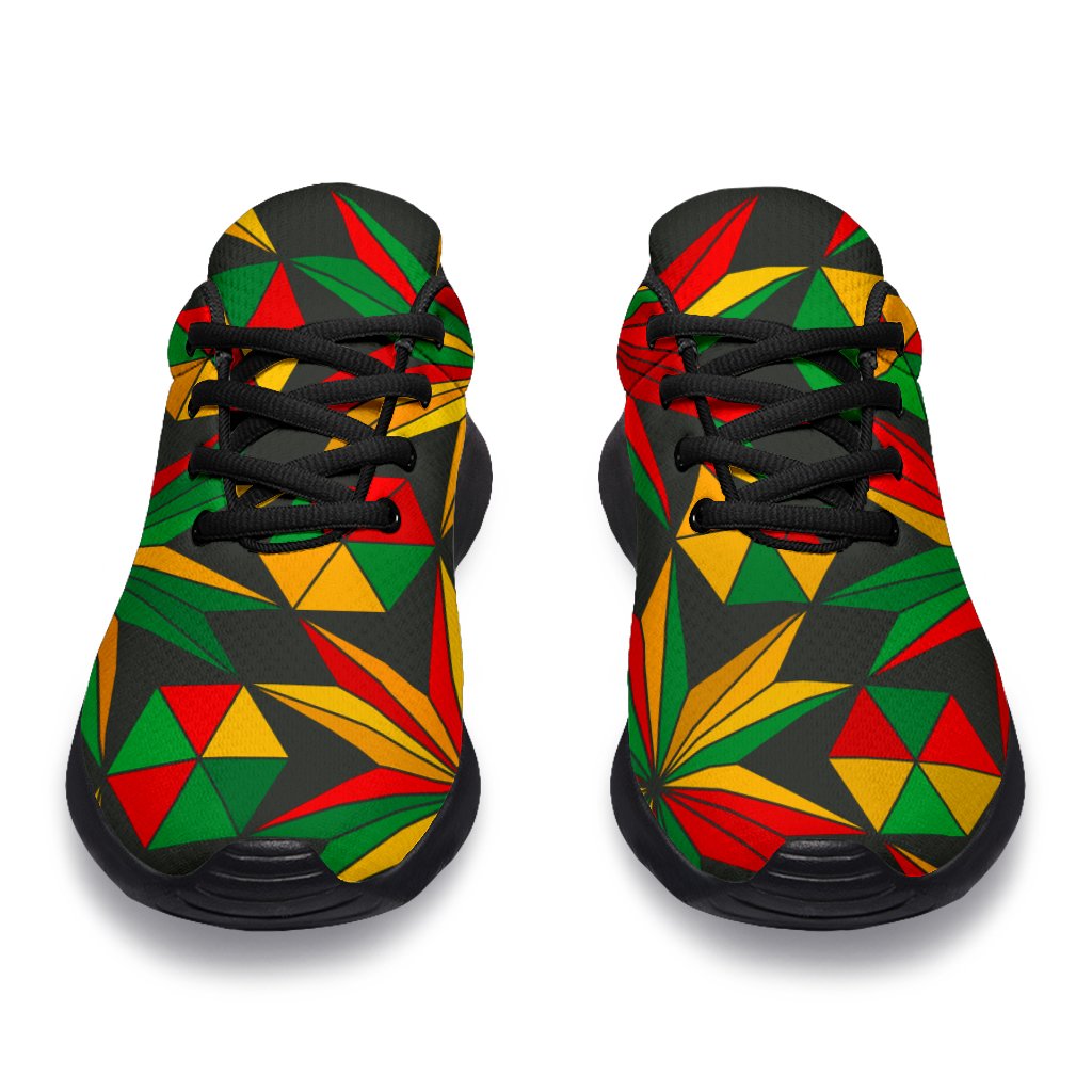 Abstract Geometric Reggae Pattern Print Sport Shoes GearFrost