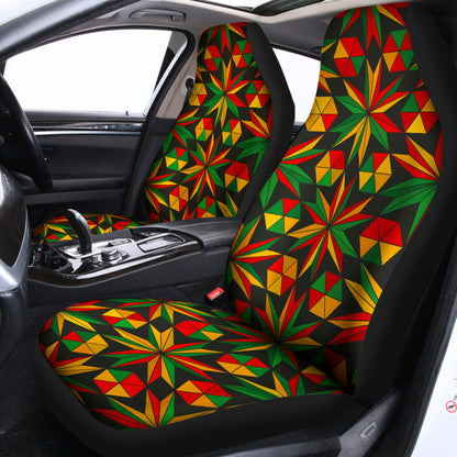 Abstract Geometric Reggae Pattern Print Universal Fit Car Seat Covers