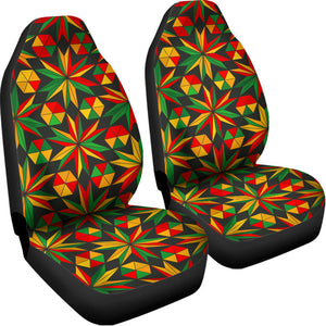 Abstract Geometric Reggae Pattern Print Universal Fit Car Seat Covers