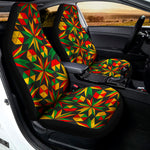 Abstract Geometric Reggae Pattern Print Universal Fit Car Seat Covers