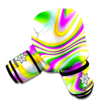 Abstract Holographic Liquid Trippy Print Boxing Gloves