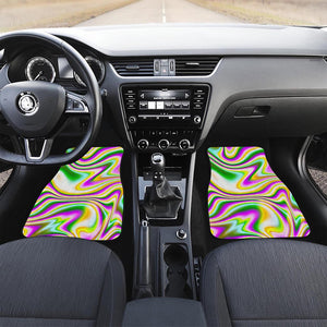 Abstract Holographic Liquid Trippy Print Front Car Floor Mats