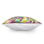 Abstract Holographic Liquid Trippy Print Pillow Cover