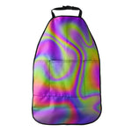Abstract Holographic Trippy Print Car Seat Organizers